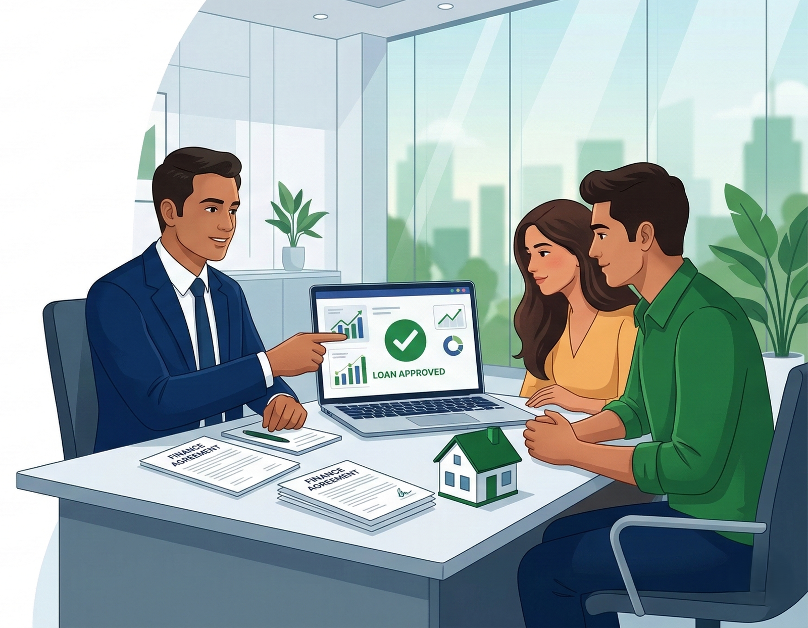 RoyalsLoans financial advisor helping customers choose home, personal and business loans